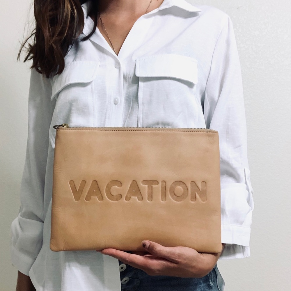 vacation Madewell clutch
